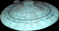 Head-on view of the model